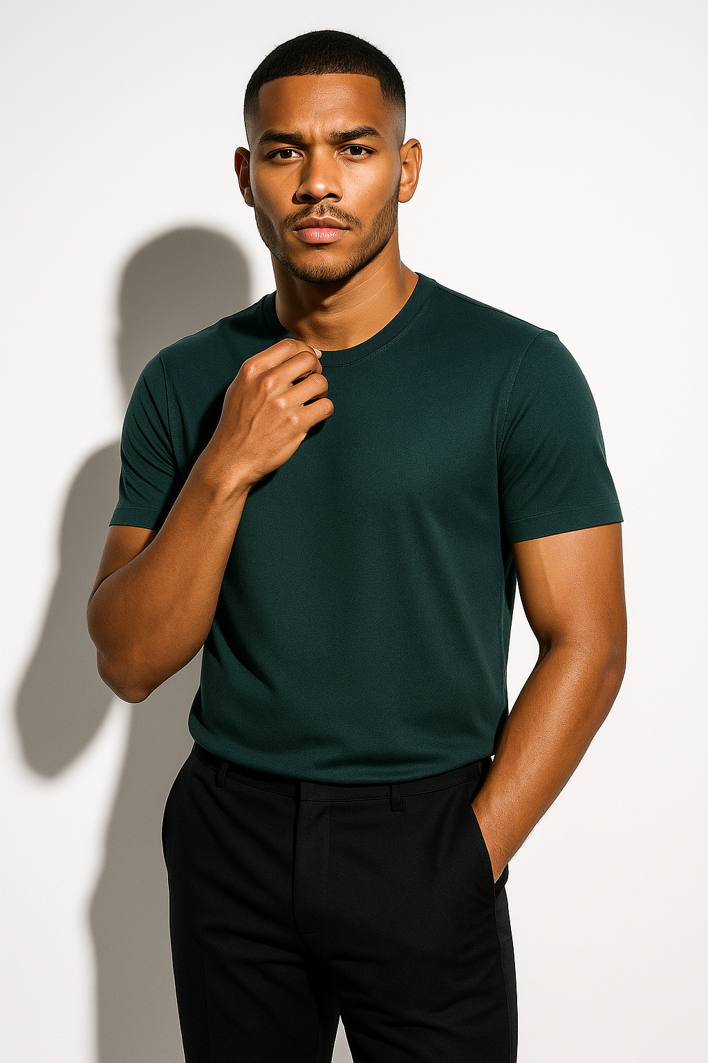 Classic Fit Mens Simple Tee Shirt