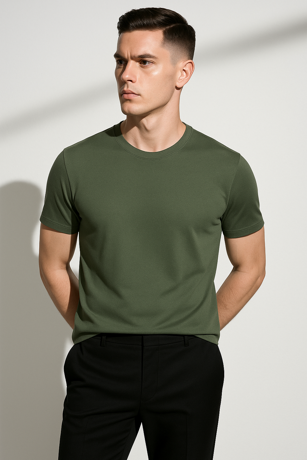 Classic Fit Mens Simple Tee Shirt