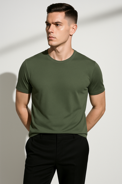 Classic Fit Mens Simple Tee Shirt