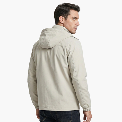 Practical Men's Zip Up Waterproof Jacket