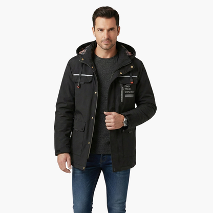 Practical Men's Zip Up Waterproof Jacket