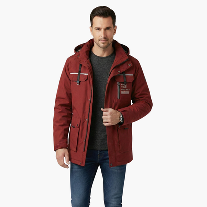 Practical Men's Zip Up Waterproof Jacket