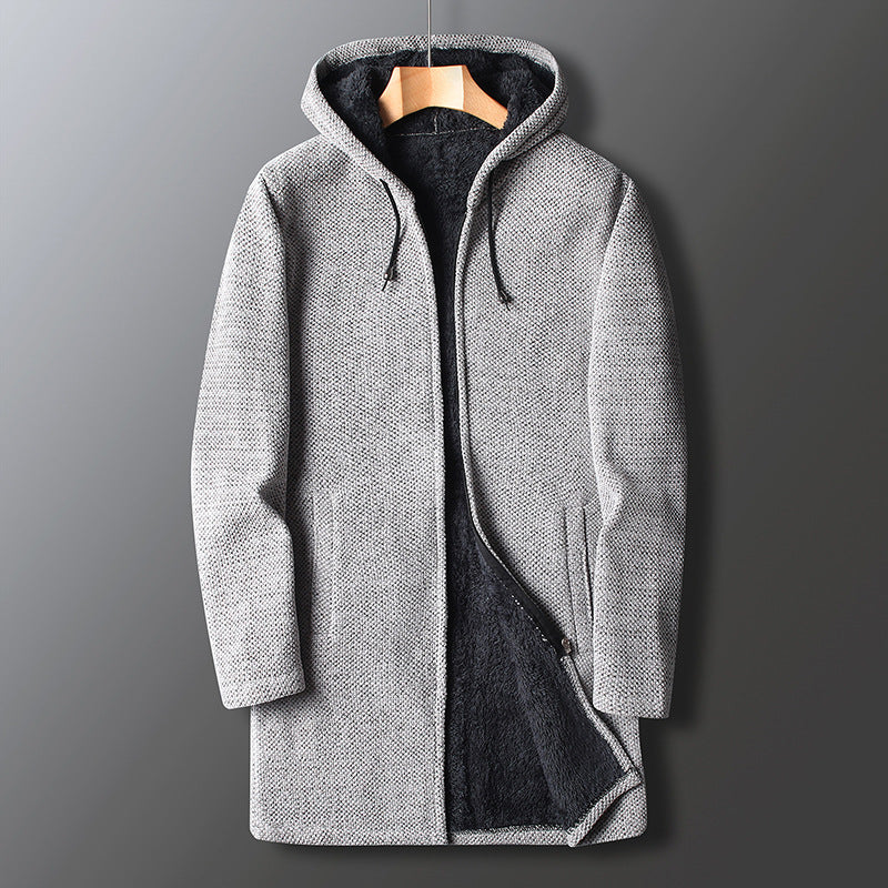 Casual Fit Long Hooded Coat for Men - Nocini