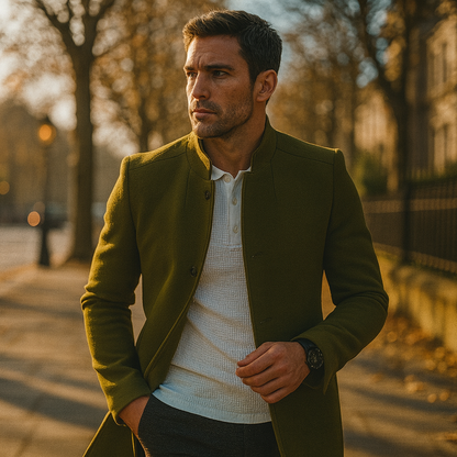 Simple Mens Winter Parka Coat