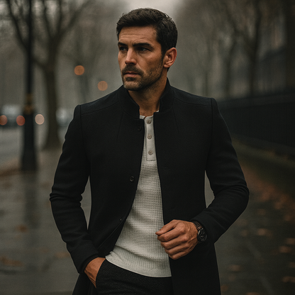 Simple Mens Winter Parka Coat