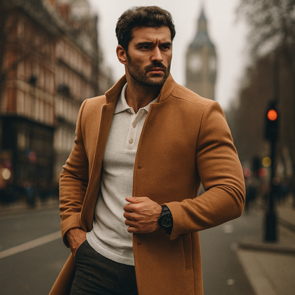 Simple Mens Winter Parka Coat