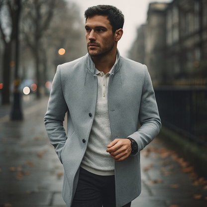 Simple Mens Winter Parka Coat