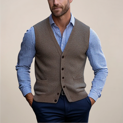 Men's Breathable Tank Top Sweater - Nocini
