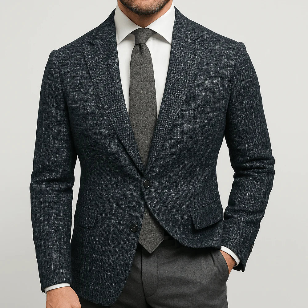 Slim Fit Mens Blazer with Classic Lapel
