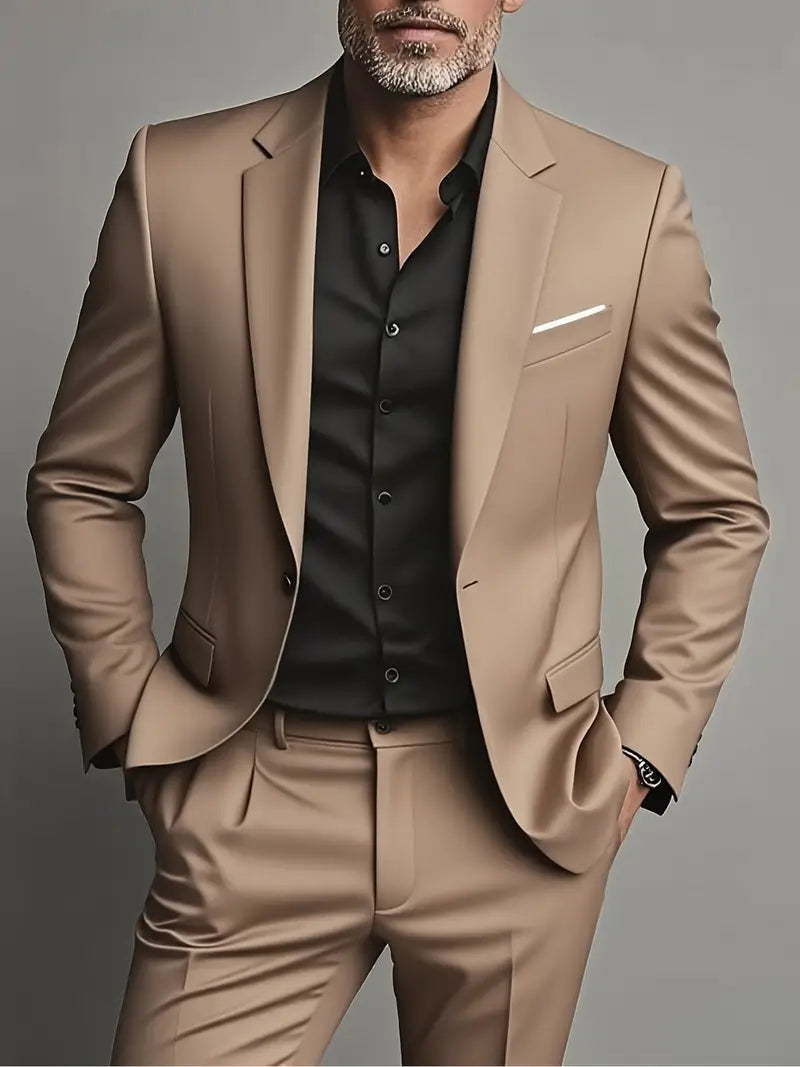 Classic Two-Piece Men's Formal Suit