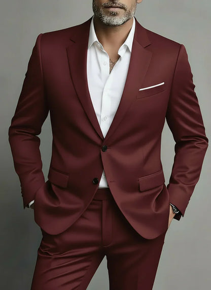 Classic Two-Piece Men's Formal Suit - Nocini