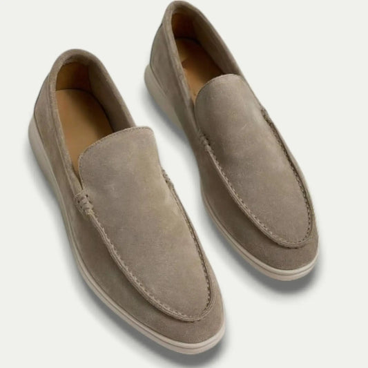 Comfortable Mens Brown Leather Slip On Shoes - Nocini