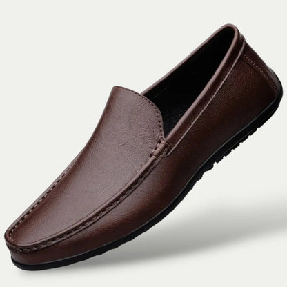 Classic Leather Slip On Men's Loafers