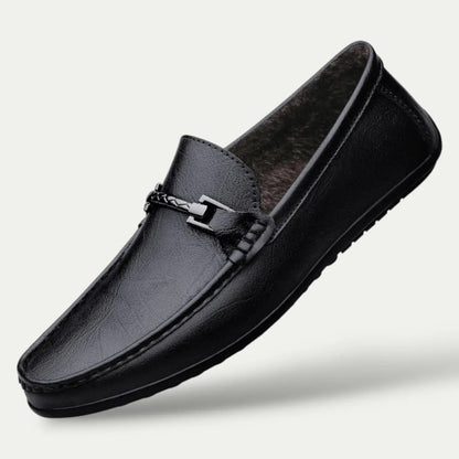 Classic Leather Slip On Men's Loafers