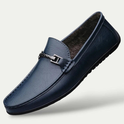 Classic Leather Slip On Men's Loafers