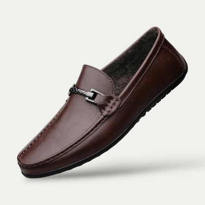 Classic Leather Slip On Men's Loafers