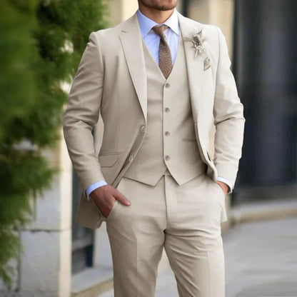 Classic 3-Piece Mens Suit – Stylish Formal Wear - Olytrend