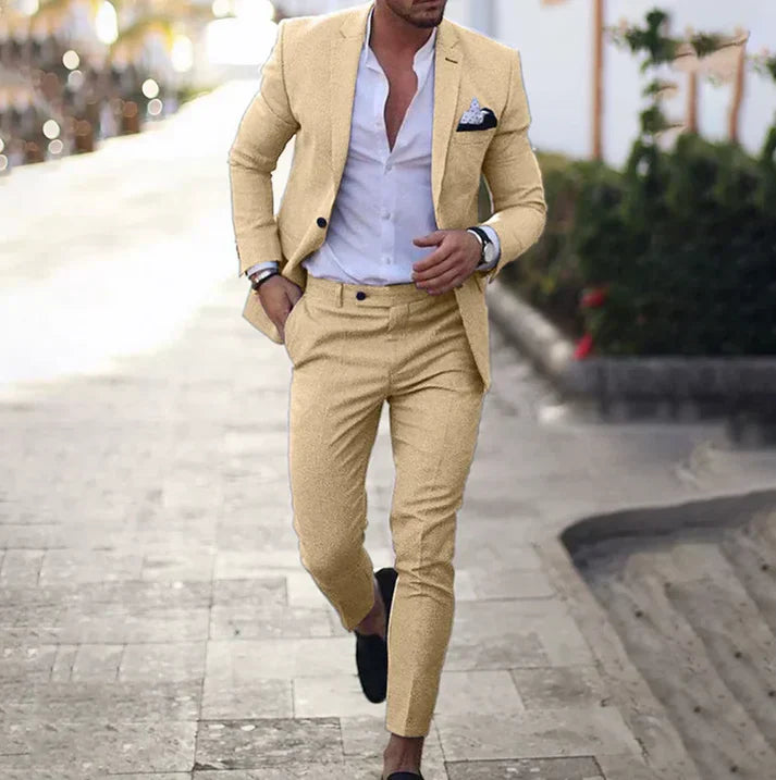 Slim Fit Men's Single Breasted Suit