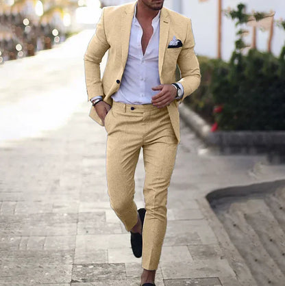 Slim Fit Men's Single Breasted Suit