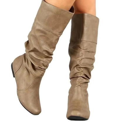 Classic Women's Western Boots - Comfortable Mid Calf Style