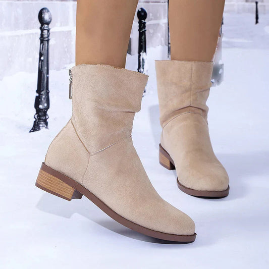 Low Heel Ankle Boots for Women - Classic Comfortable Style - Nocini