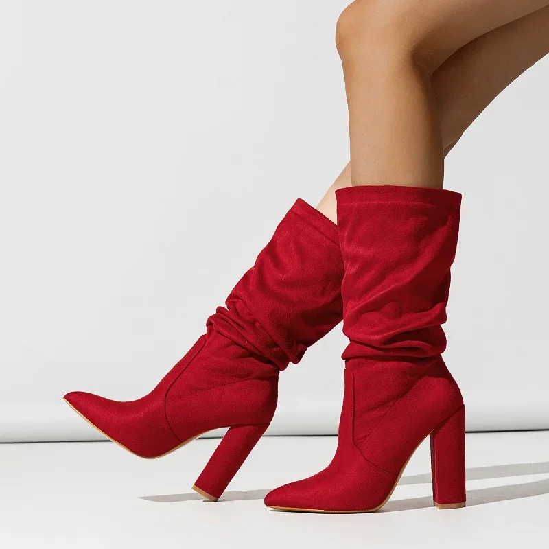 Comfortable Slouch Style Ankle Boots - Olytrend
