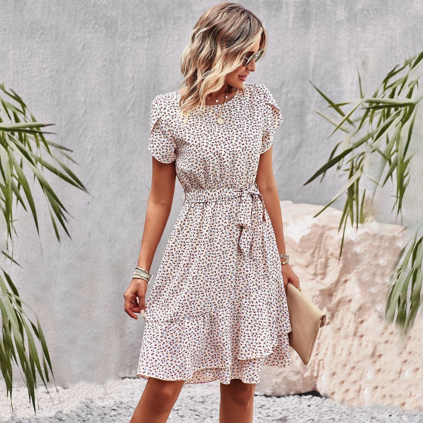 Flattering A-Line Knee Length Dress for Women