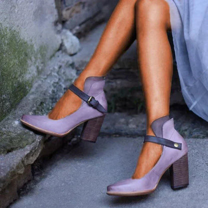Chic Ankle Strap High Heel Sandals - Olytrend