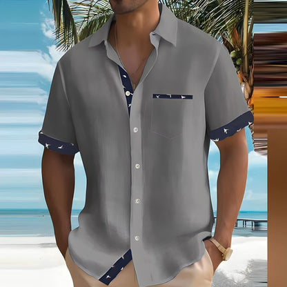 Classic Men's Lightweight Summer Dress Shirt