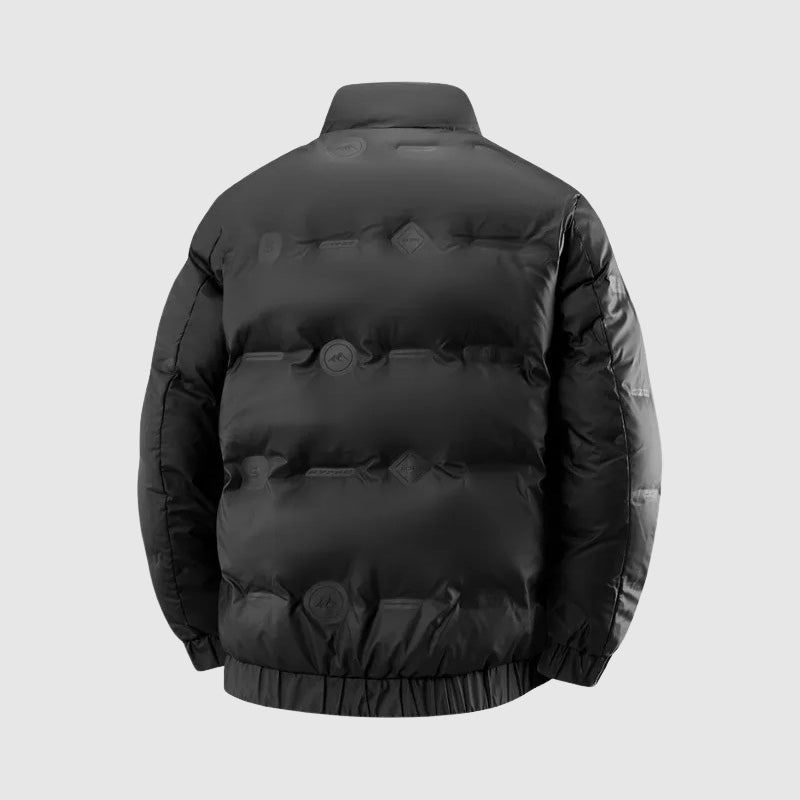Casual Quilted Puffer Coat with Snap Buttons
