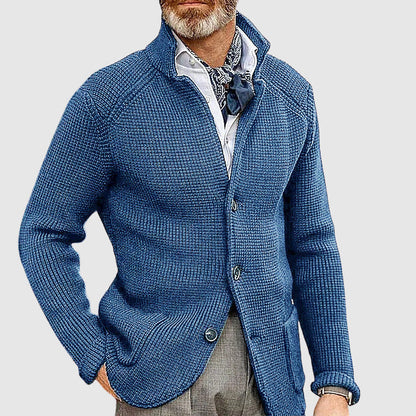 Classic Button Front Wool Cardigan Sweater