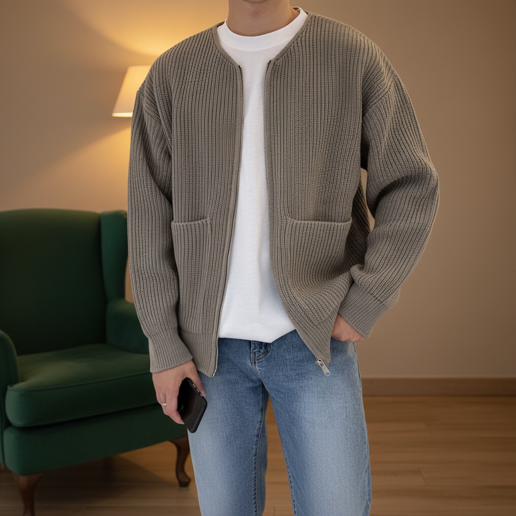 Stylish Mens Knitted Sweater - Pexav