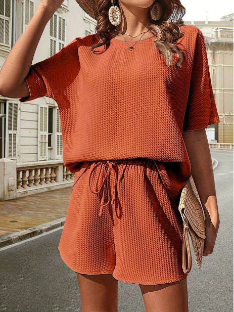 Comfortable Women's Loungewear Set Top and Shorts