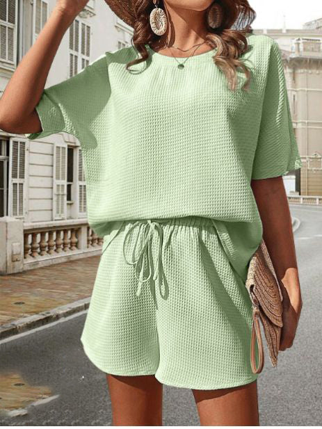 Comfortable Women's Loungewear Set Top and Shorts