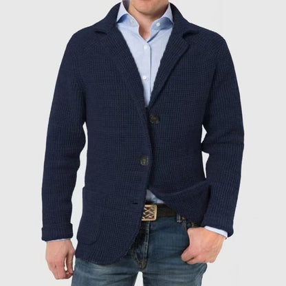 Soft Crew Neck Button Cardigan Sweater - Nocini