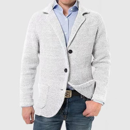 Soft Crew Neck Button Cardigan Sweater