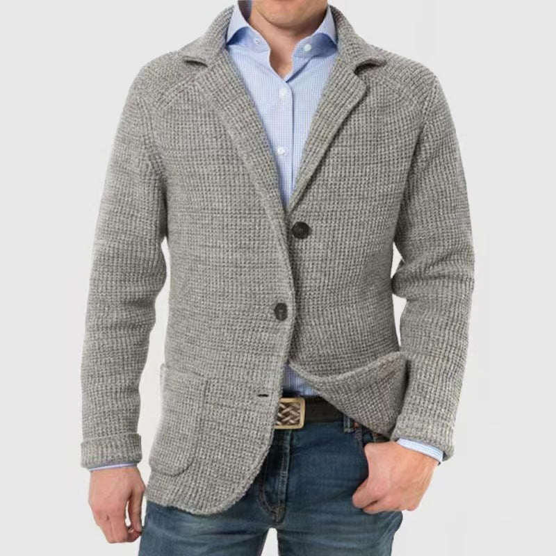 Soft Crew Neck Button Cardigan Sweater