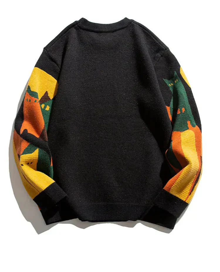 Cute Kitten Night Sweater