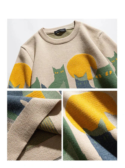 Cute Kitten Night Sweater