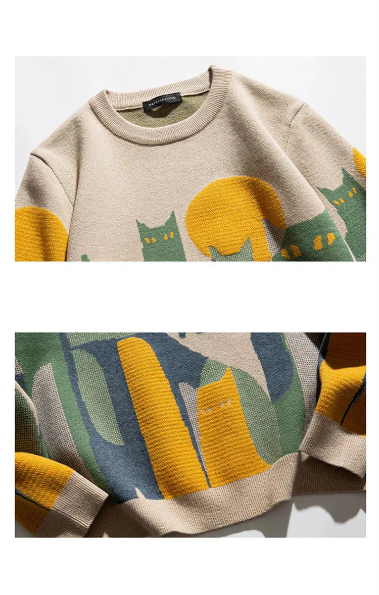 Cute Kitten Night Sweater