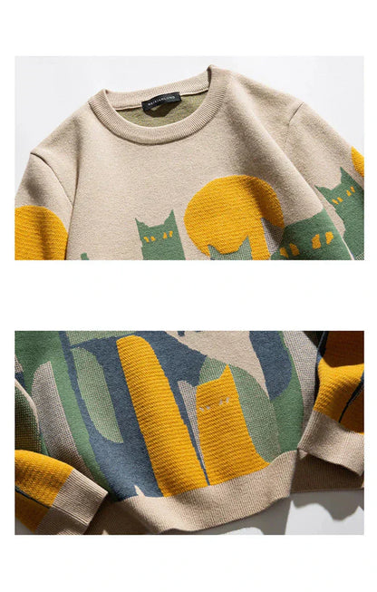 Cute Kitten Night Sweater