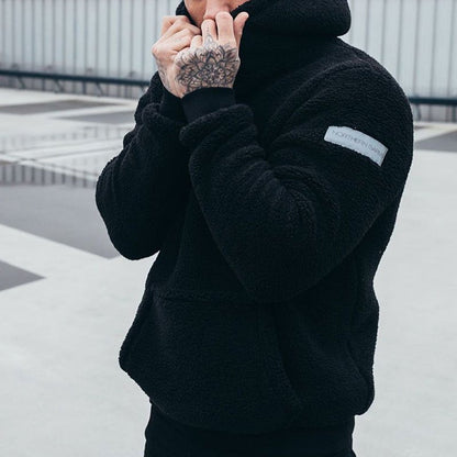 Comfortable Men's Fleece Hoodie with Pocket