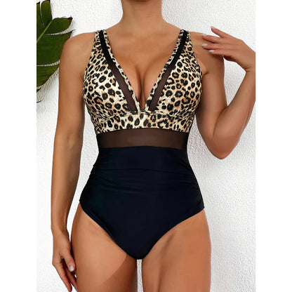 Slimming Black One-Piece Swimsuit for Women