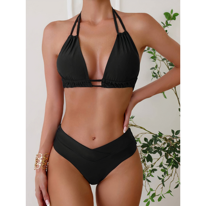 Women's Swimsuit Set - Adjustable Top - High Waist Bikini - Nocini