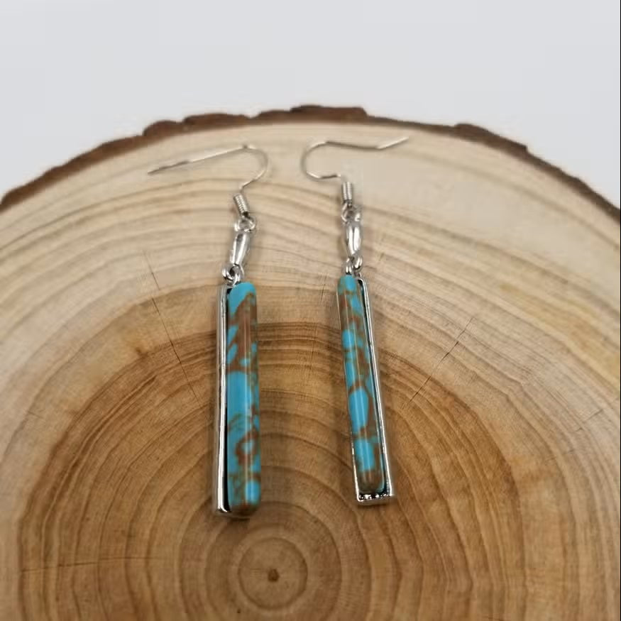 Classic Blue Drop Earrings