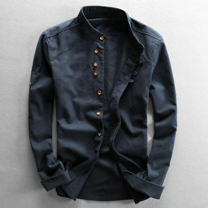 Men's Slim Fit Long Sleeve Casual Shirt - Nocini