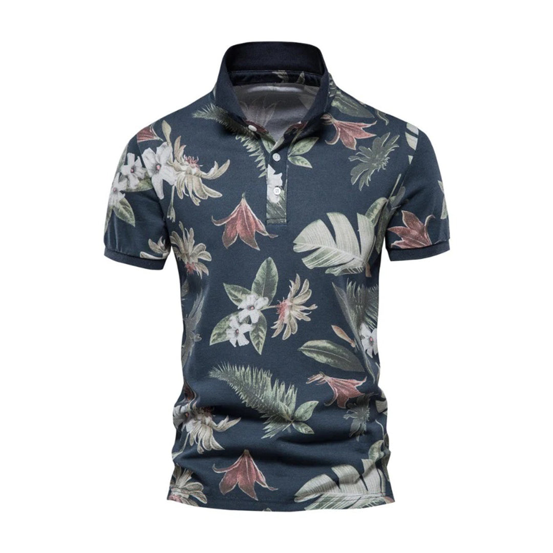 Men's Slim Fit Short Sleeve Casual Polo Shirt - Nocini