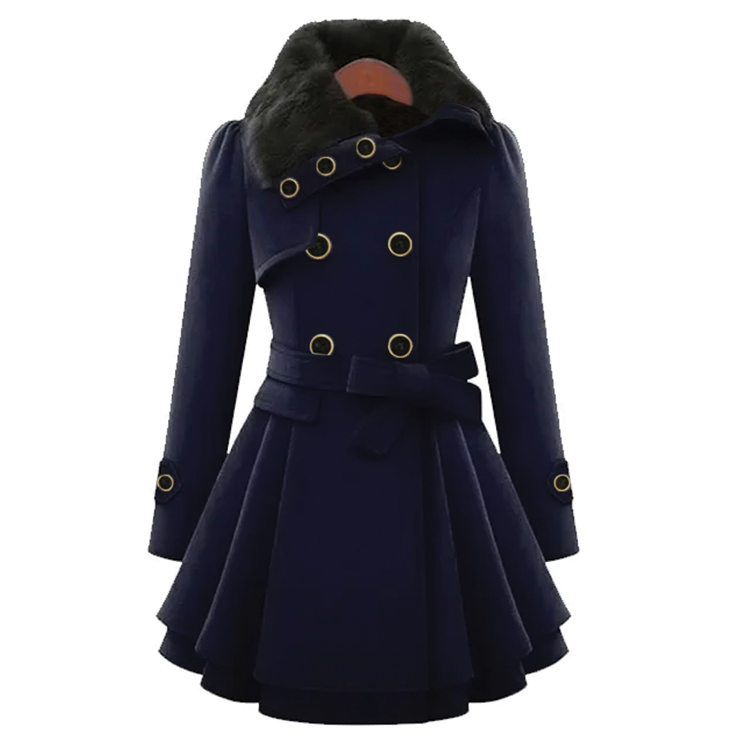 Classic Women's Wool Overcoat
