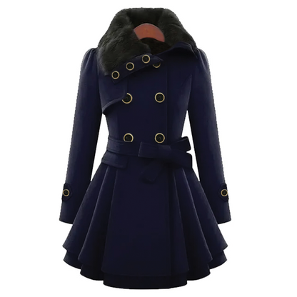 Classic Women's Wool Overcoat