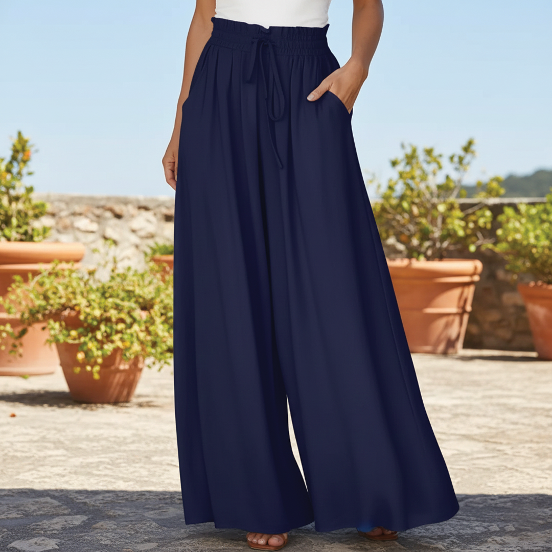 Comfortable Floral Loose Fit Trousers
